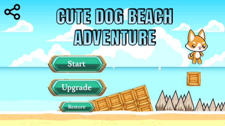 Cute Dog Beach Adventure