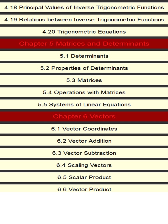 Screenshot #4 pour Math formulae handbook