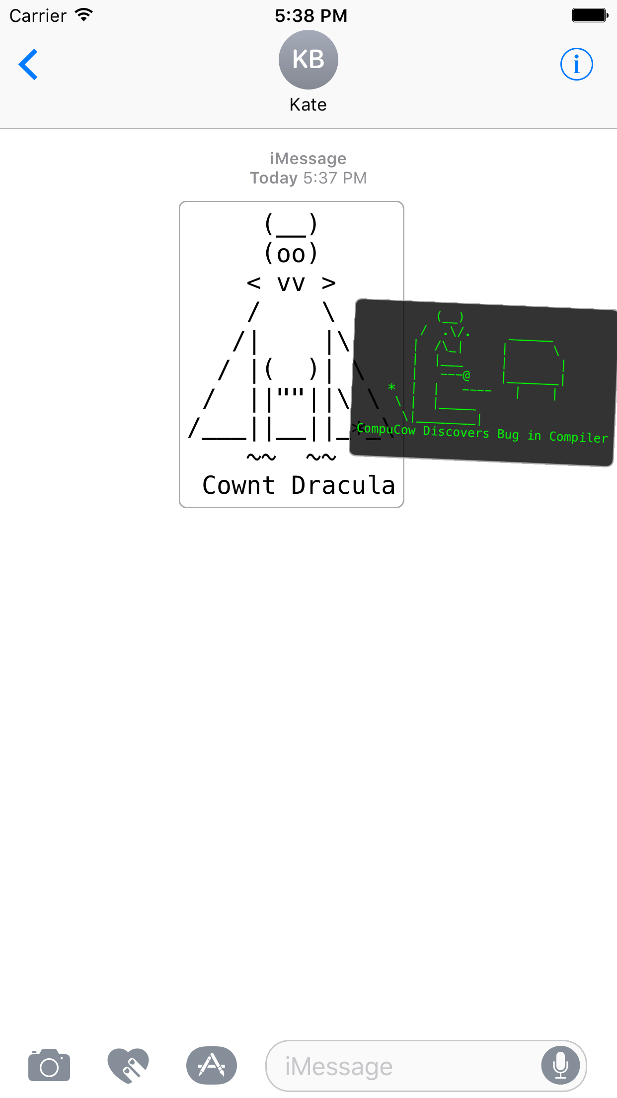 ASCII Cows