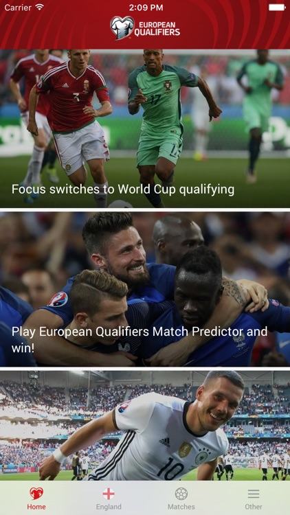 European Qualifiers Official App