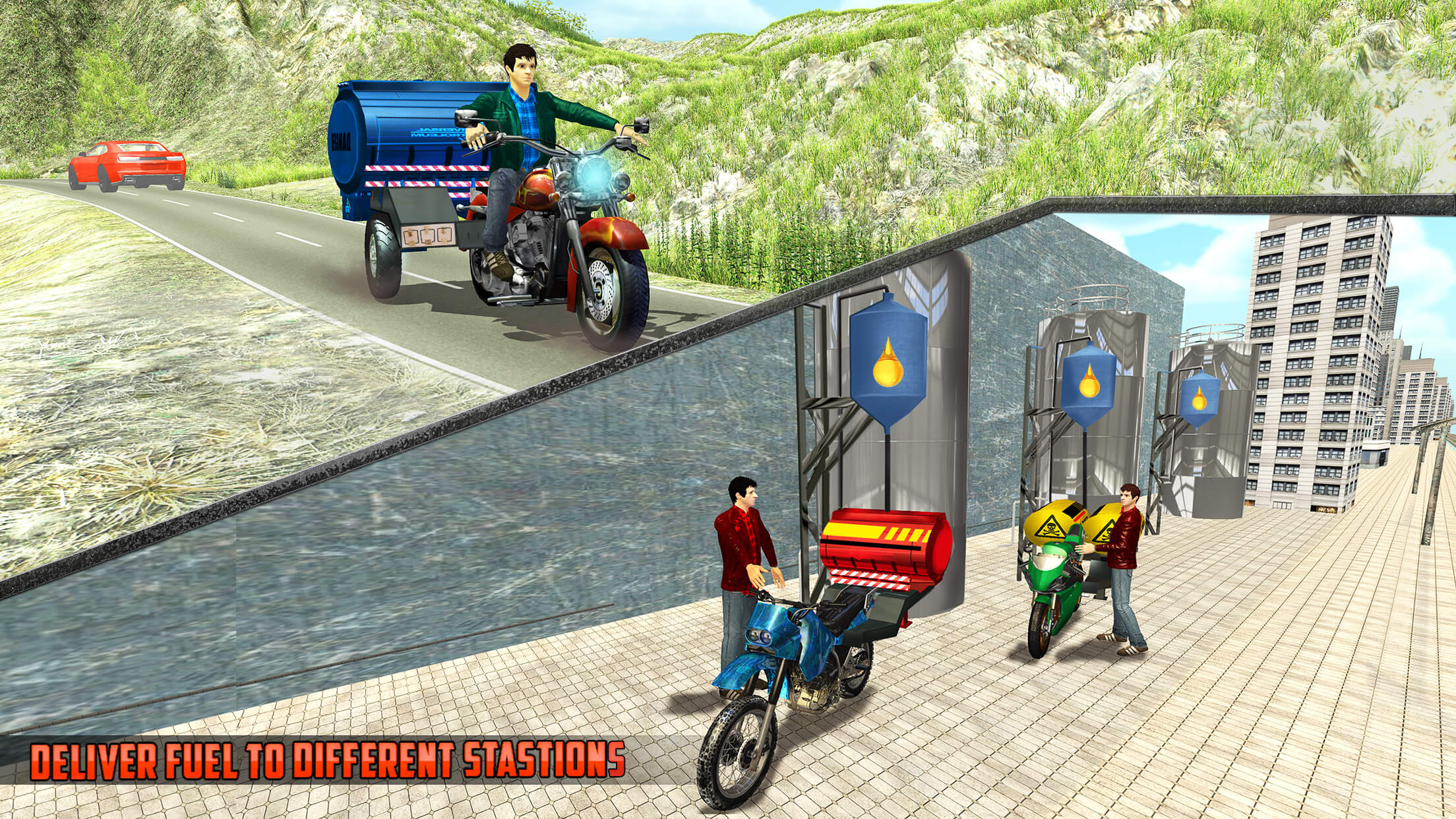 Oil Tanker Bike Transporter