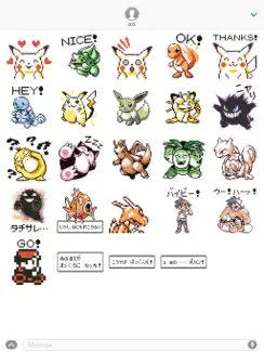 Pokémon Pixel Art, Part 1: Japanese Sticker Pack iPad image 2