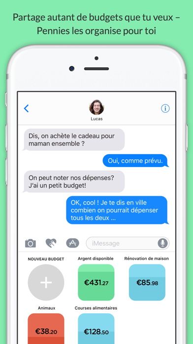 Screenshot #2 pour Pennies Mini - Partagez vos budgets avec vos amis