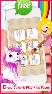 Princess Coloring Book For Girls: Free Games For Kids And Toddlers! screenshot #4 for iPhone