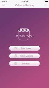 Video Dater Free(Time Stamp Video) screenshot