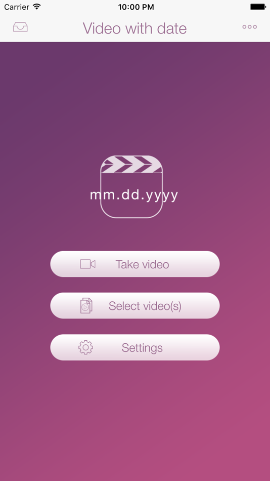 Video Dater Free(Time Stamp Video) - 1.0 - (iOS)