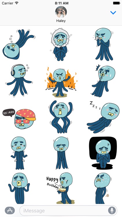 Cranky Octo - Octopus Stickers screenshot-4