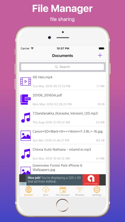 WebBrowser and Wireless File Transfer and Easy Sync