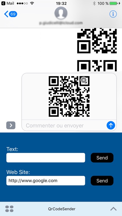 QR Code Sender