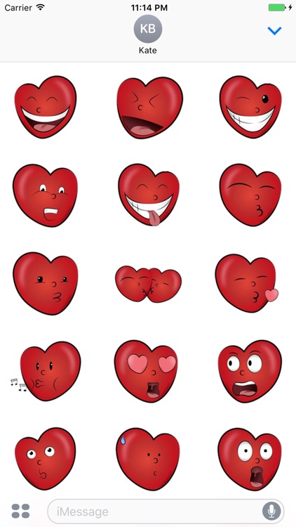 Lovely Heart - Cute stickers for iMessage