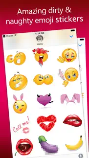 dirty emoji stickers for imessage iphone screenshot 1