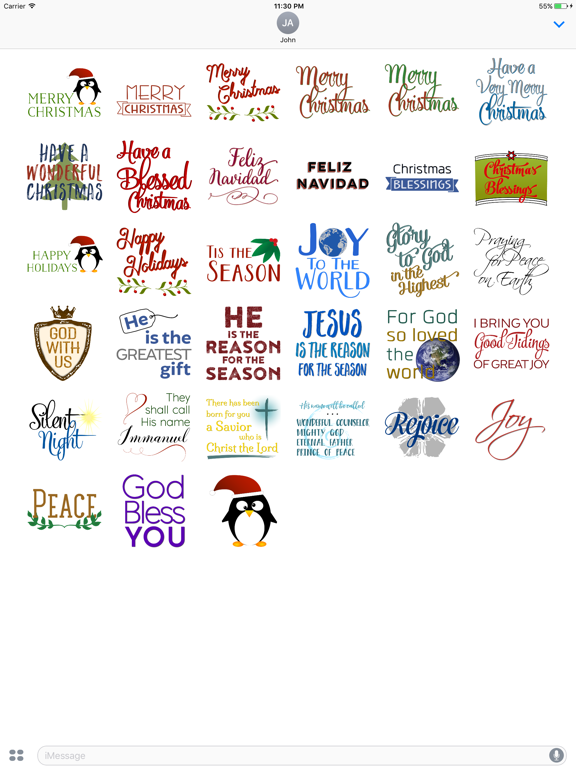Screenshot #4 pour Christian Christmas Stickers