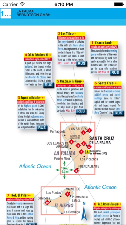 La Palma, El Hierro. Road map. screenshot-4