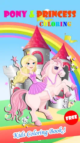 Game screenshot Pony And Princess Coloring Book Paint & Draw Games mod apk