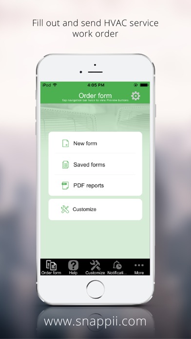 Screenshot #1 pour HVAC Service Work Order