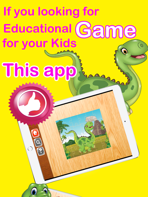 Jurassic Dinosaurs Jigsaw Puzzle - Planet Dinos Educational Puzzles Games to Help Kids and Kindergartens Learn