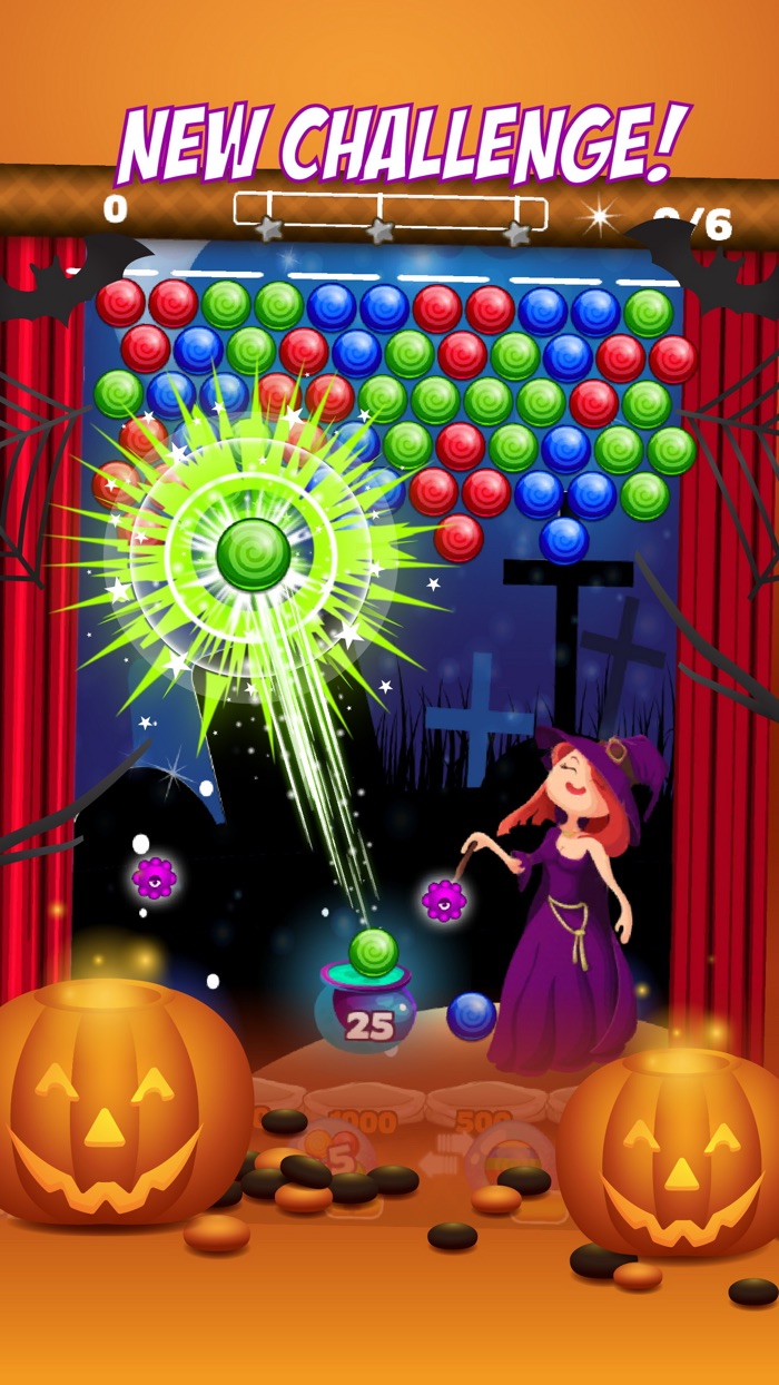 Bubble Candy Shooting - Halloween babies game