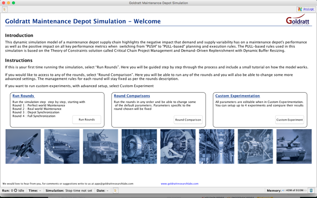 Goldratt SIM Maintenance Depot