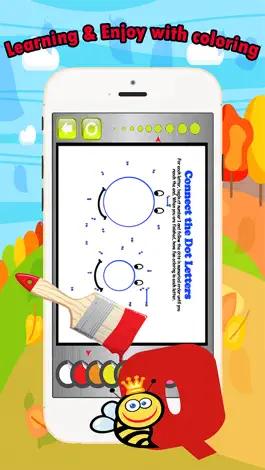 Game screenshot ABC Книжка-раскраска точки до точки, для малышей и hack