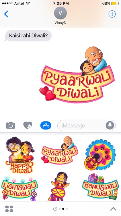 Mastiwali Diwali Stickers