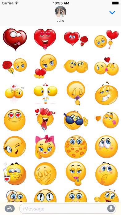 Screenshot #2 pour Emoji sur l’amour pour iMessage