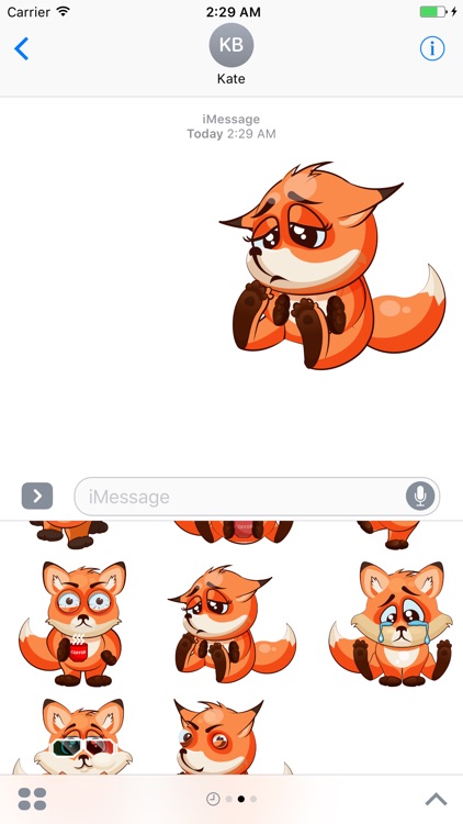 Fox Fun Emoji -Stickers