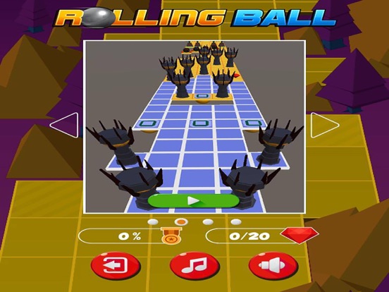 Screenshot #4 pour Rolling Ball Fall Down Endless Jump Sky Adventure