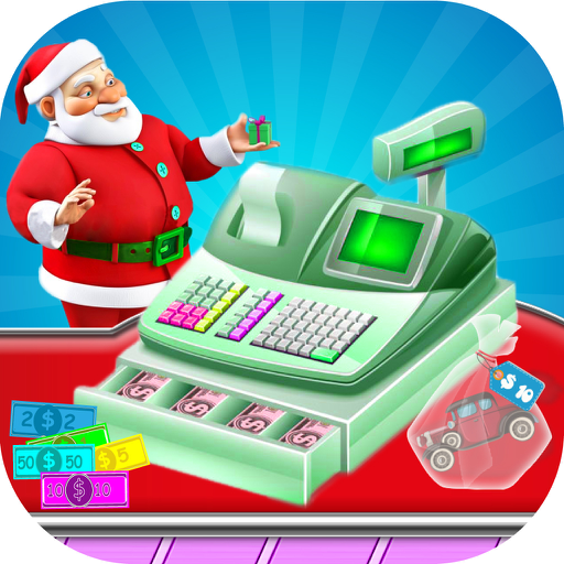 Supermarket Christmas Shopping Cash Register - POS