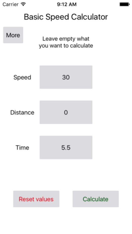 #4. Basic Speed Calculator (iOS) 由: Gergely Nagy