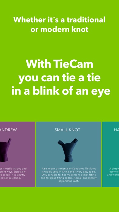 TieCam - the perfect tie knot iPhone screenshot 5 - Lifestyle app