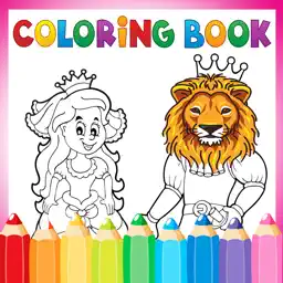 Princess Coloring Pages Beauty and the Beast app icon