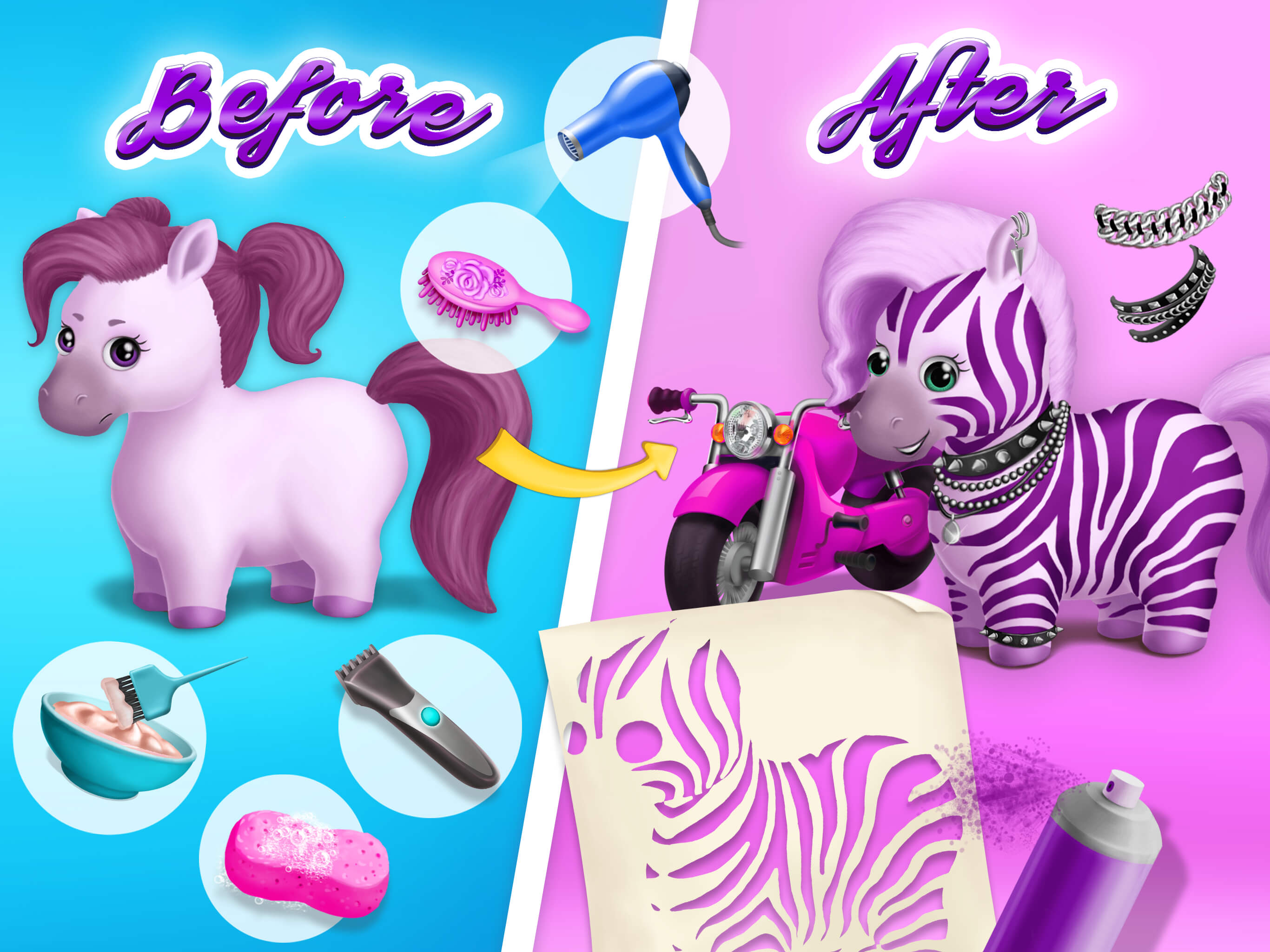 Pony Sisters Hair Salon 2 - No Ads screenshot 7