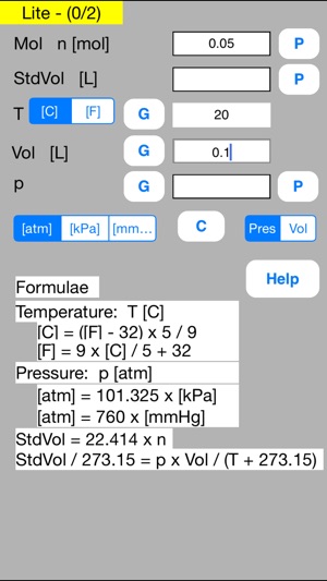 Boyle Charles Calculator Lite(圖2)-速報App