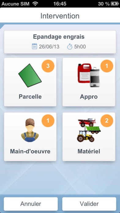 Screenshot #1 pour Suivi parcellaire