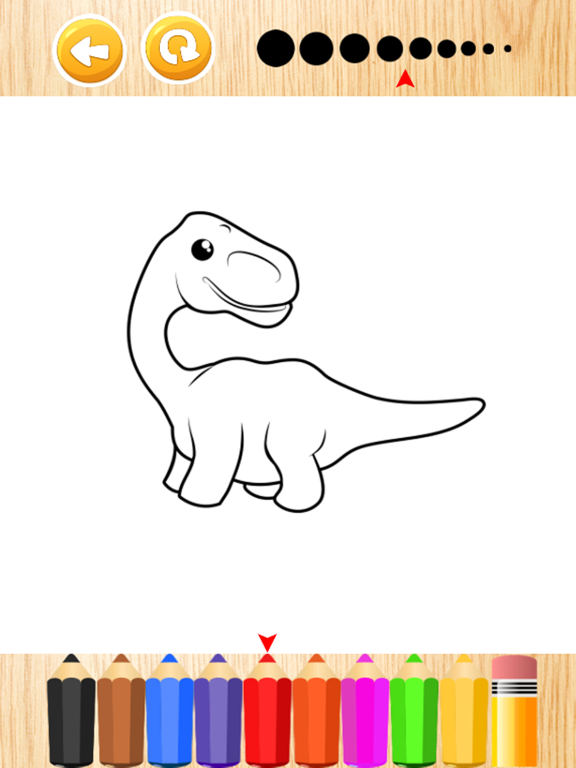 Dinosaur Coloring Pages - Fun Drawing Good Kids iPad screenshot