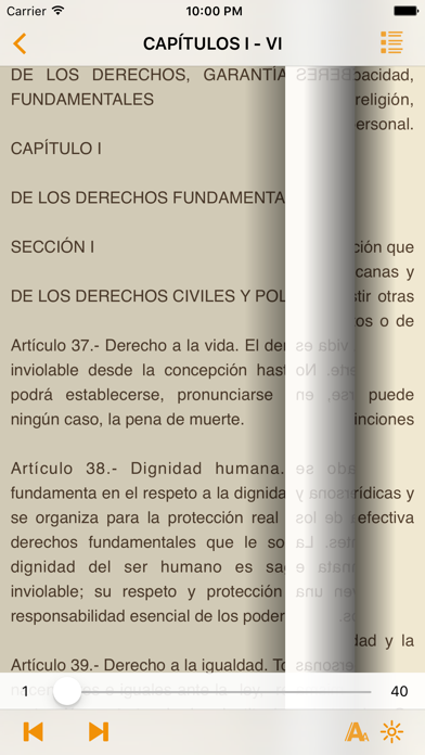 Constitución de República Dominicana Screenshot