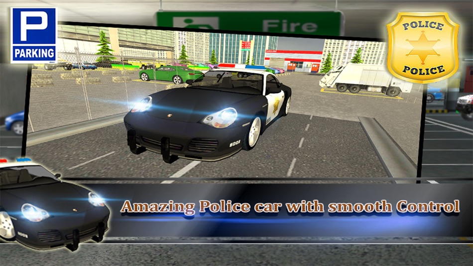 Modern Police Car Parking 3d : free simulation gam - 1.0 - (iOS)