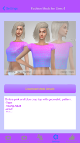 Fashion Mods for Sims 4 (Sims4, PC) screenshot