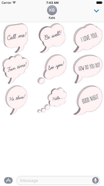 Message Bubble Stickers