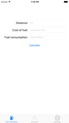 Fuel Calculator screenshot 1