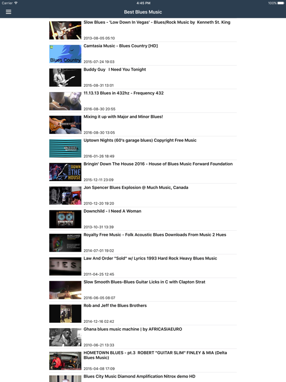 Screenshot #5 pour Blues Music Free - Radio, Blues Songs & Festival News
