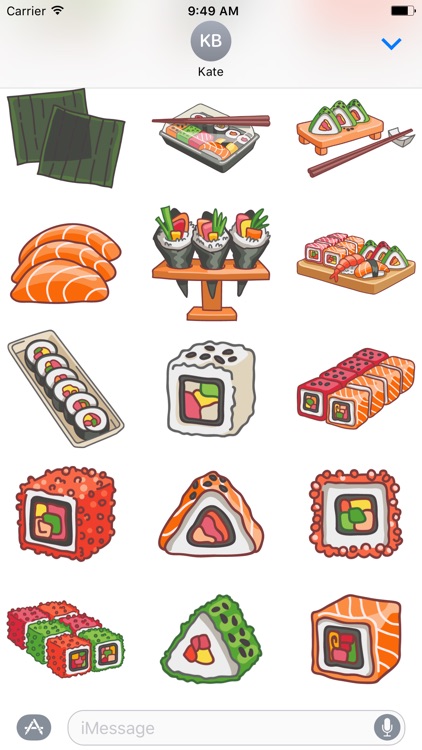 Sushi Stickers for iMessage #3