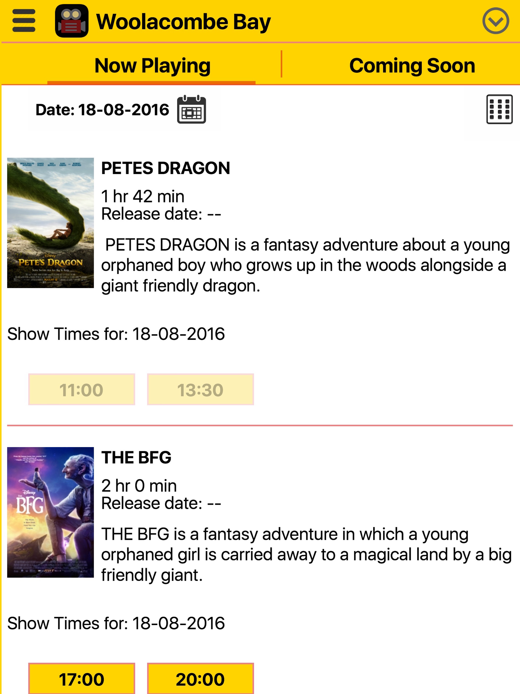 Woolacombe Bay Cinemas
