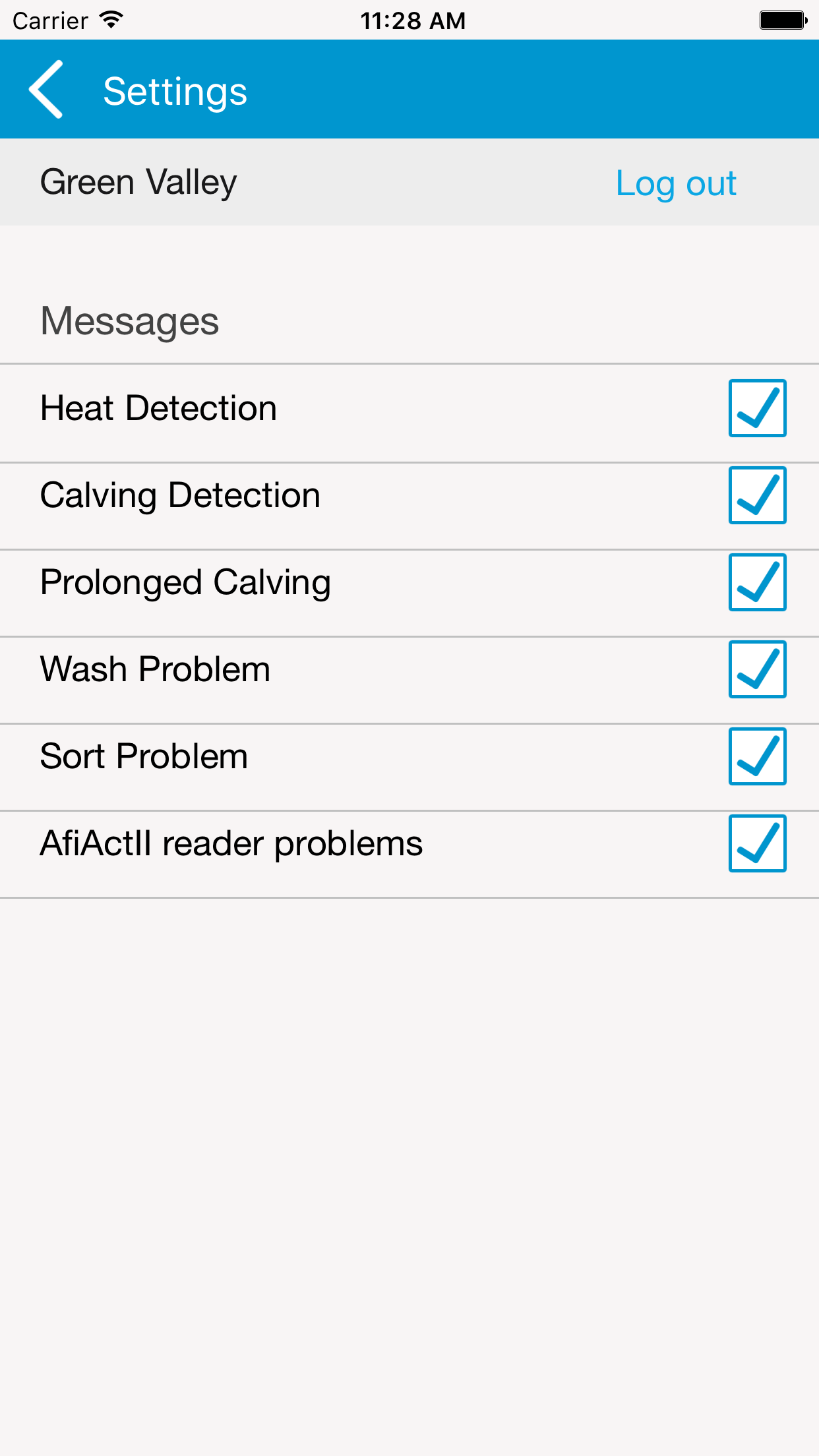 Afimilk Notifications