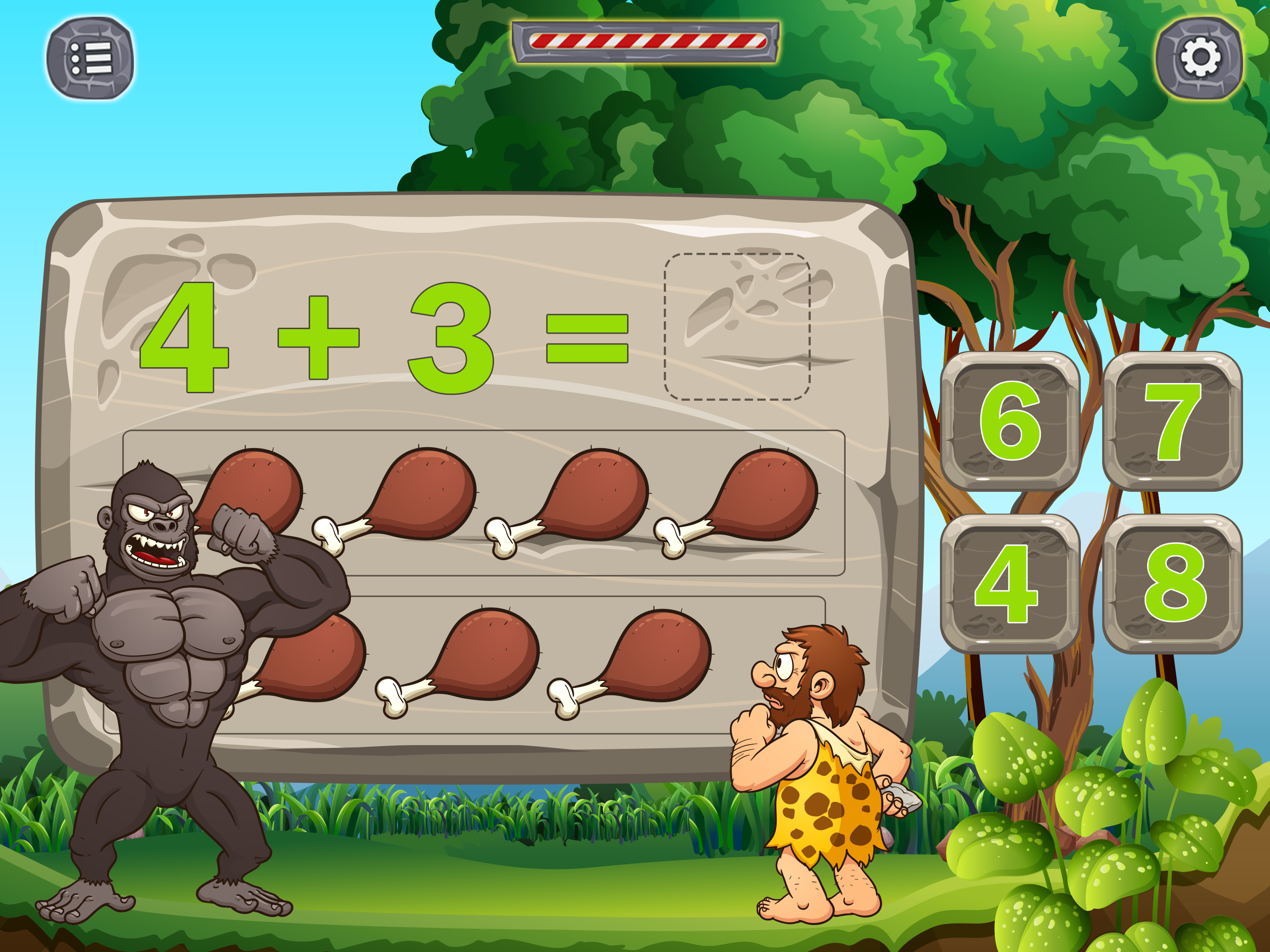 Caveman Kids Math 2 screenshot 8