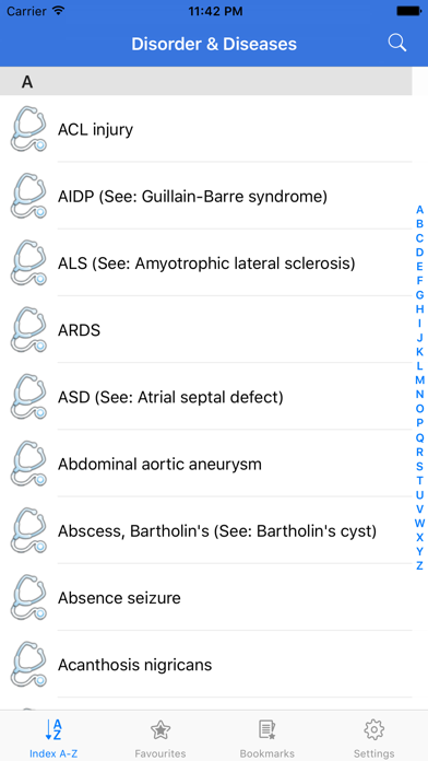 Disorder & Diseases Dictionary Screenshot