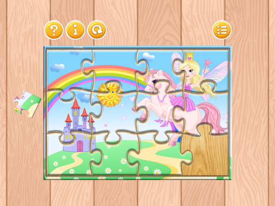 My Pony Princess Jigsaw Puzzles Games For Kids iPad screenshot