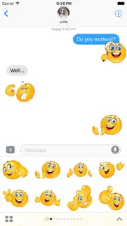 funny emojis ultrapack for imessage iphone screenshot 1