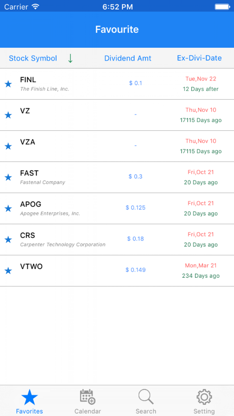 Dividend Tracker screenshot 1