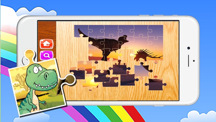 Dino Puzzle Jigsaw Games Free - Dinosaur Puzzles For Kids Toddler And Preschool Learning Games
